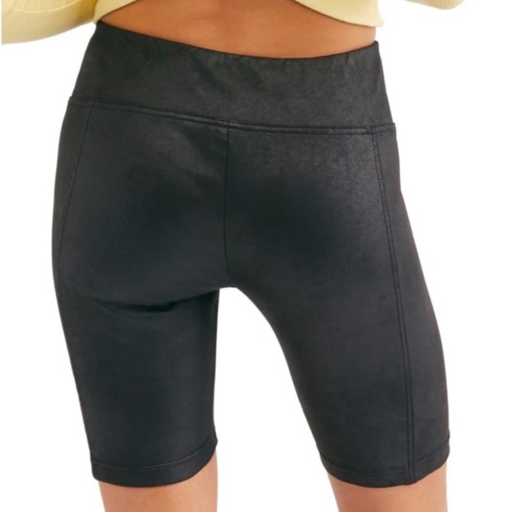 Free People Coated Bike Shorts - Picture 2 of 9